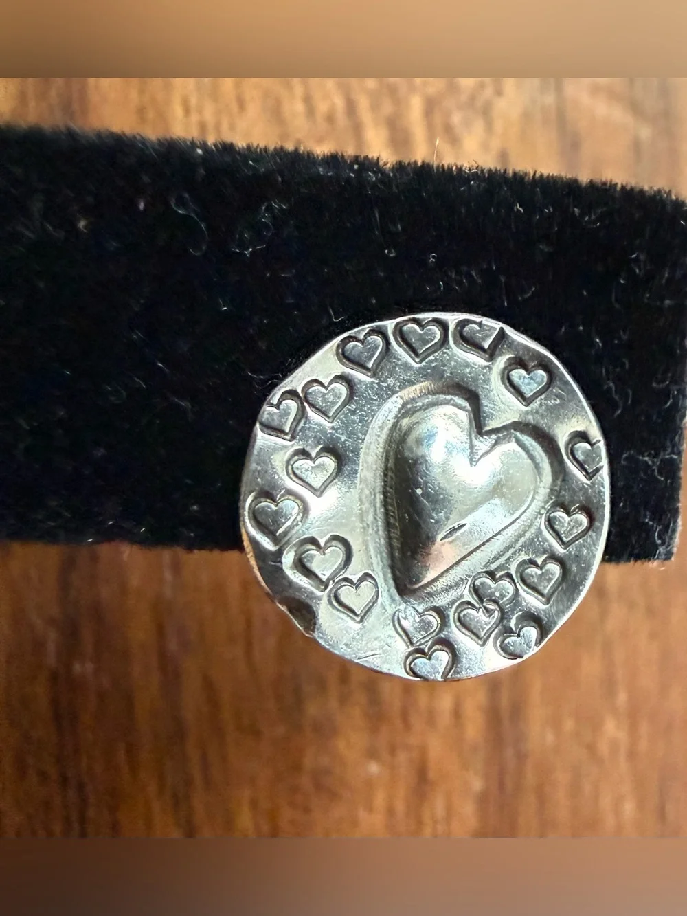 Sterling Silver 925 Stud Earrings Hammered Heart Round